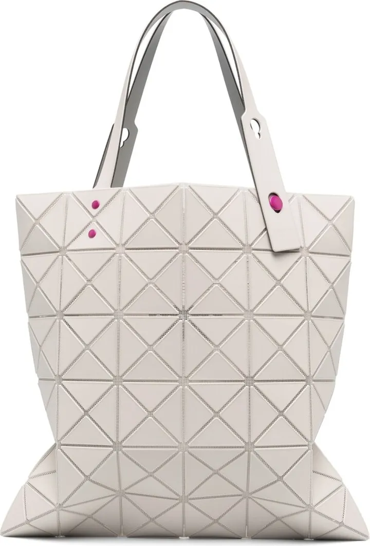 Lucent geometric-pattern tote bag