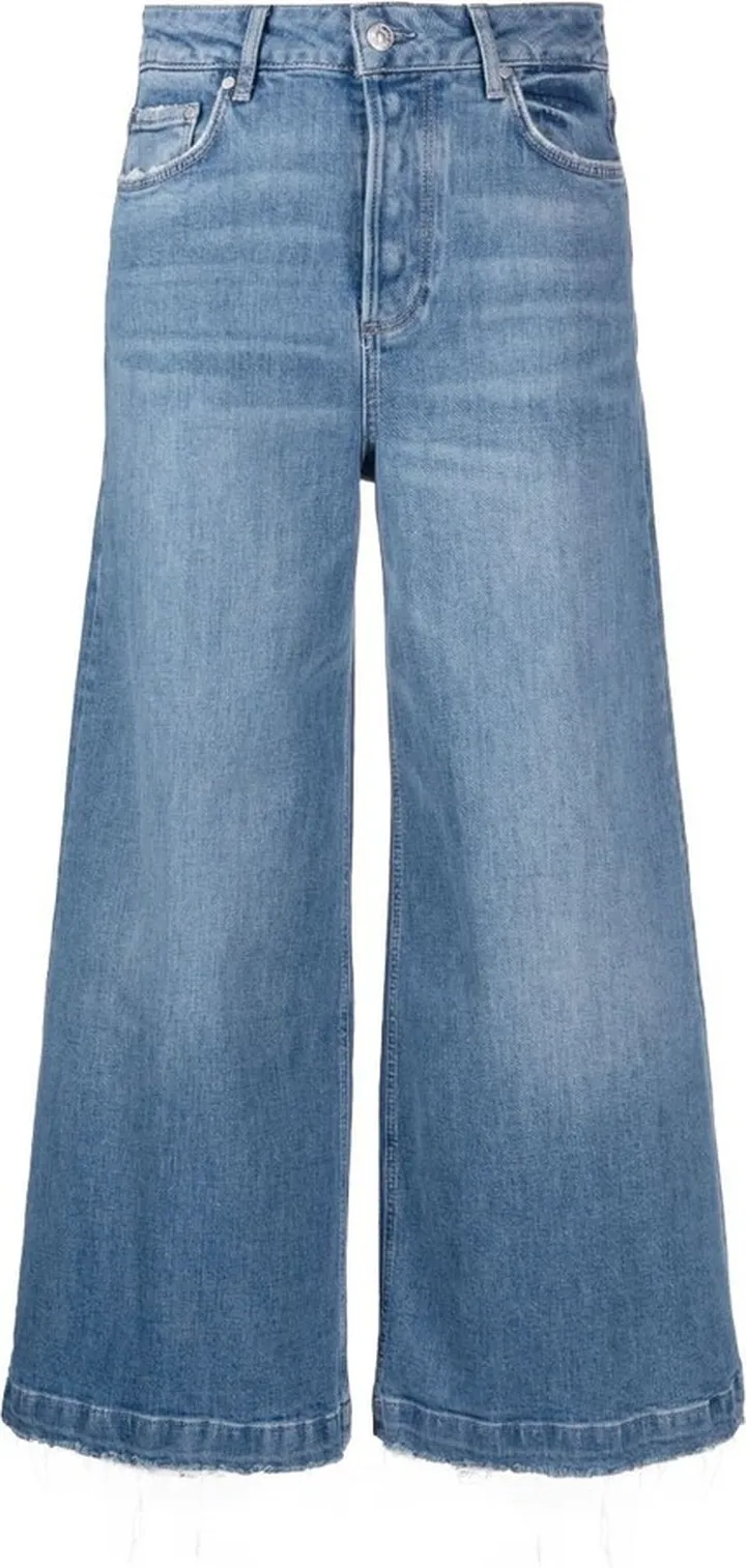 Blue Frankie Wide-Leg Jeans