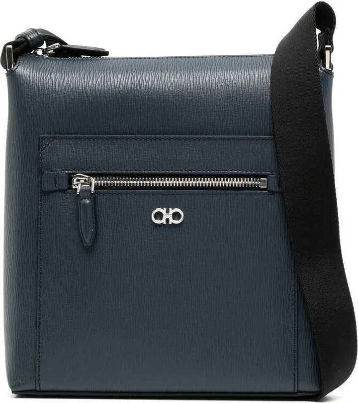Gancini leather crossbody bag
