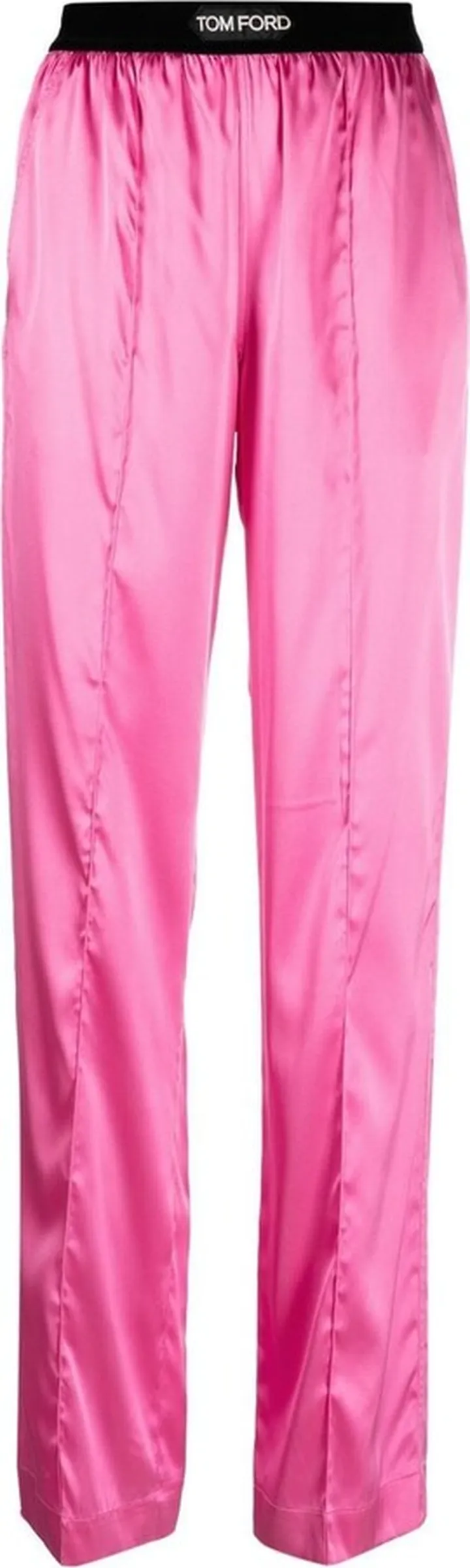 Logo-Waistband Straight-Leg Trousers
