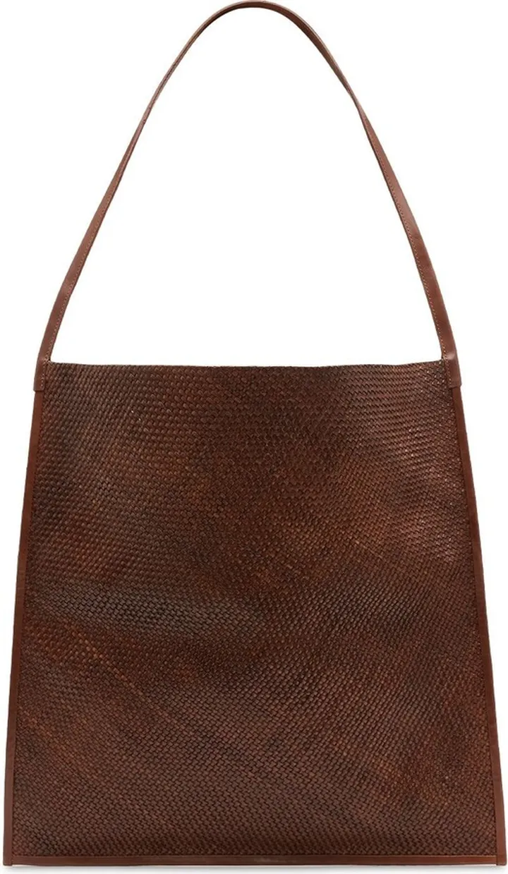 Core woven leather tote