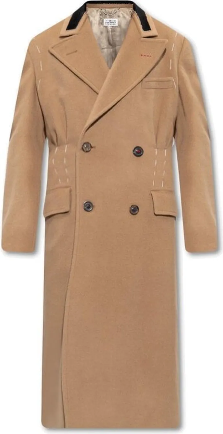 Maison Margiela Double-Breasted Long Coat