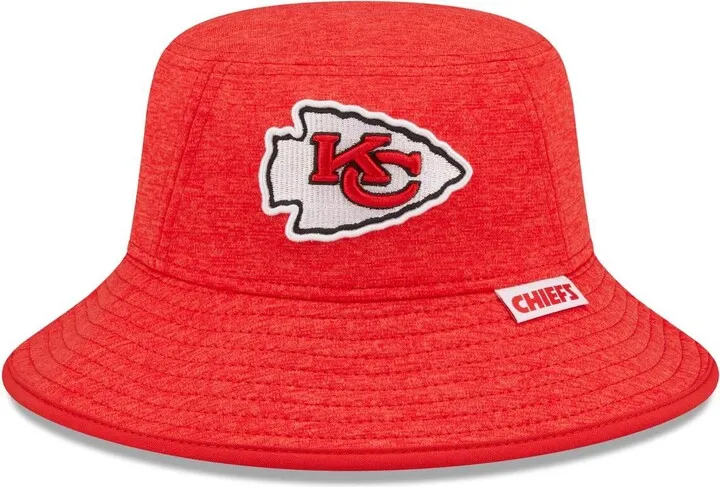 Men's New Era Heather Red Kansas City Chiefs Bucket Hat