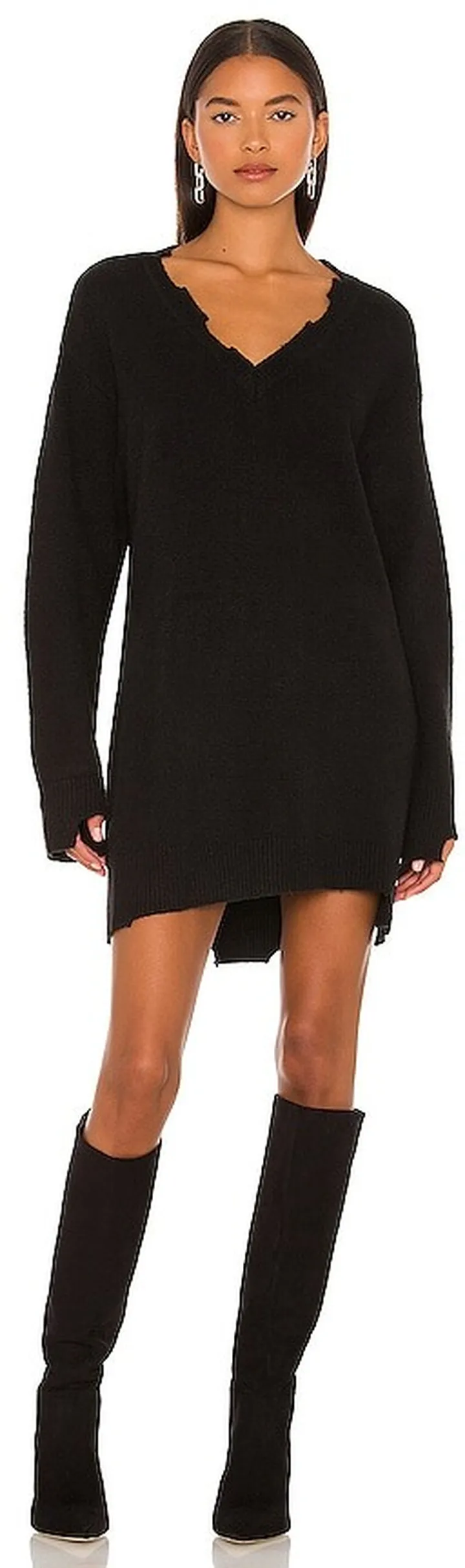 Evie Distressed Knit Mini Dress