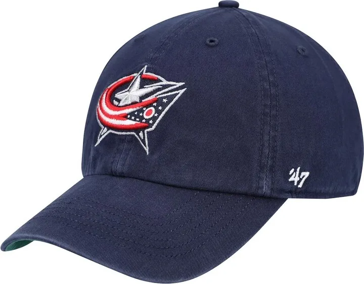 Men's Navy Columbus Blue Jackets Team Franchise Fitted Hat