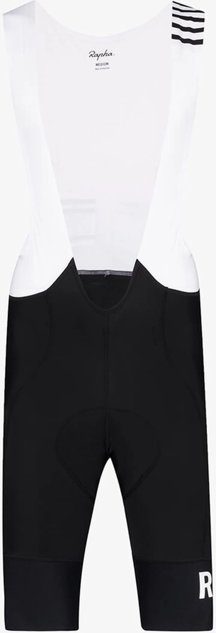Black And White Pro Team II Bib Cycling Shorts