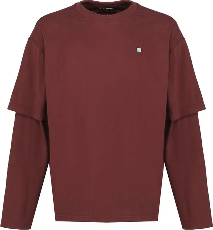 Acne Studios Face Logo Patch Layered T-Shirt