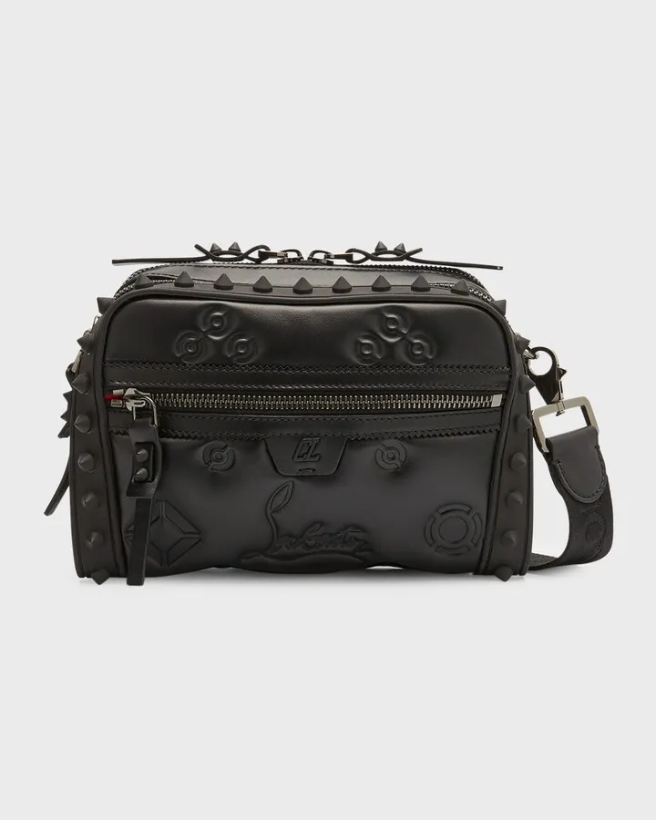 Men's Loubitown Padded Leather Crossbody Bag