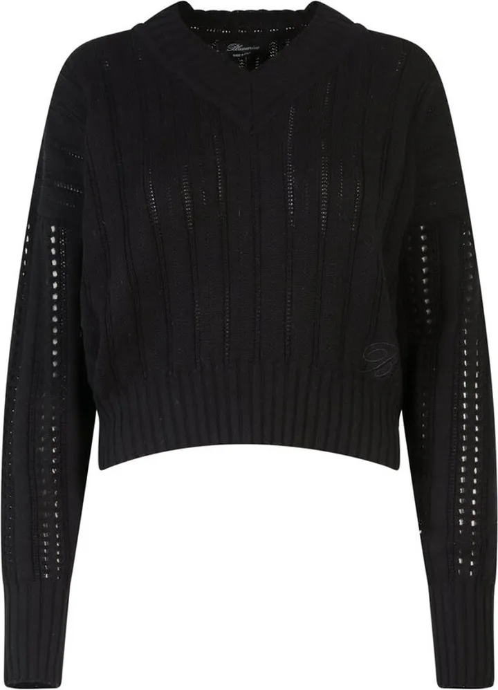 Blumarine V-Neck Knitted Sweater