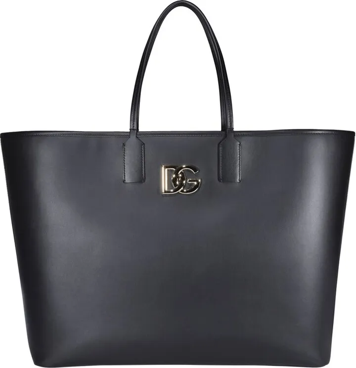 Dolce & Gabbana Logo Plaque Large Fefè Shopper Bag