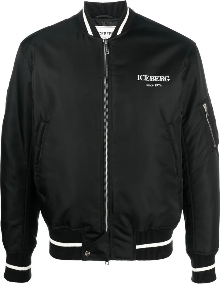 Logo-Print Bomber Jacket