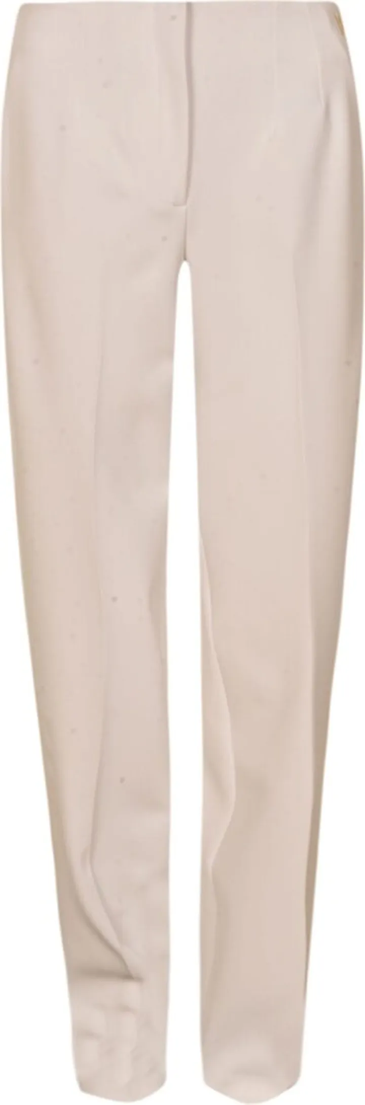 Straight Leg Plain Trousers