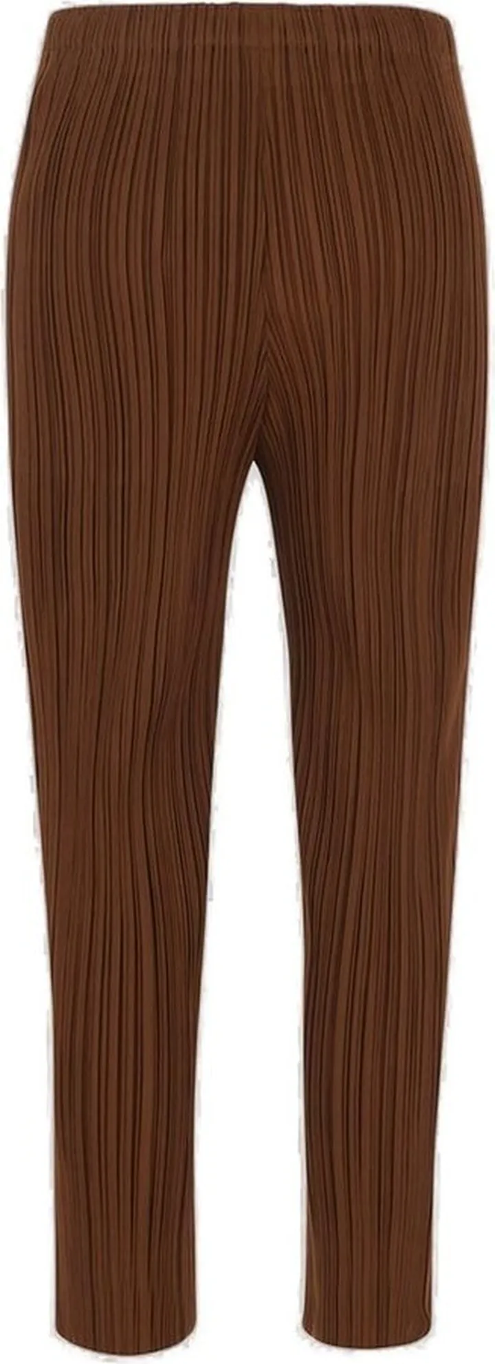 Pleats Please Issey Miyake Cropped Ribbed Trousers