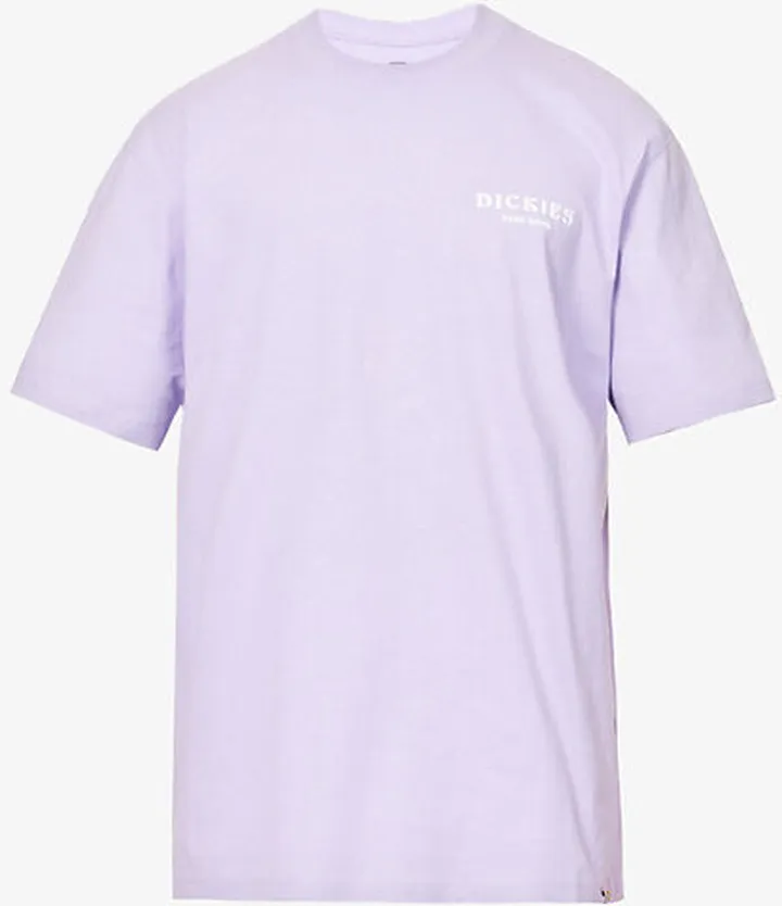 Mens Cloud Oatfield Brand-print Relaxed-fit Cotton-jersey T-shirt