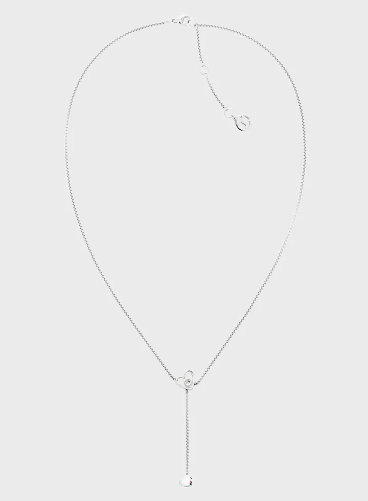 Stainless Steel With Crystal Necklace