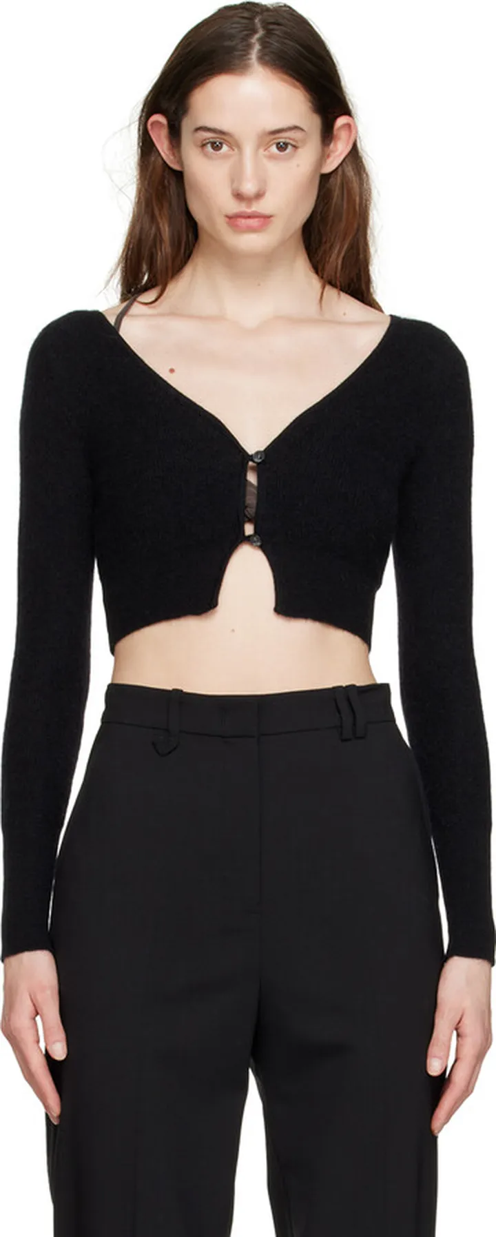 Jacquemus Black Le Papier 'Le Cardigan Alzou' Cardigan