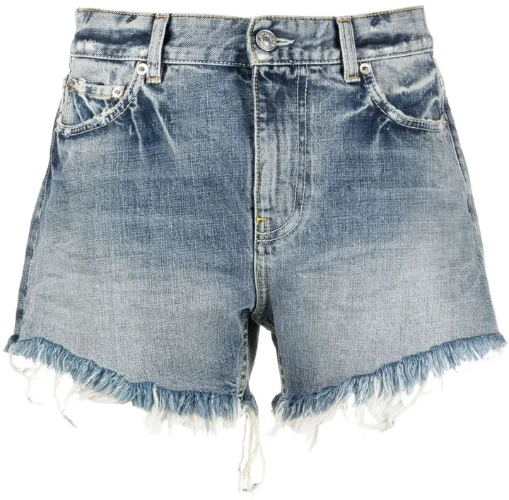 Frayed Hem Denim Shorts