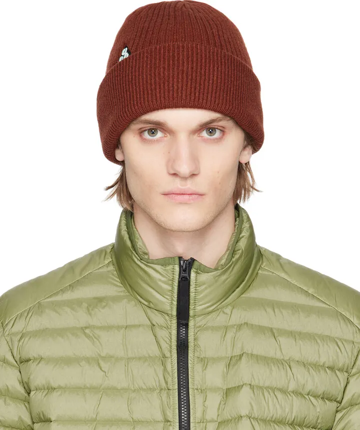 Nike Burgundy Embroidered Beanie