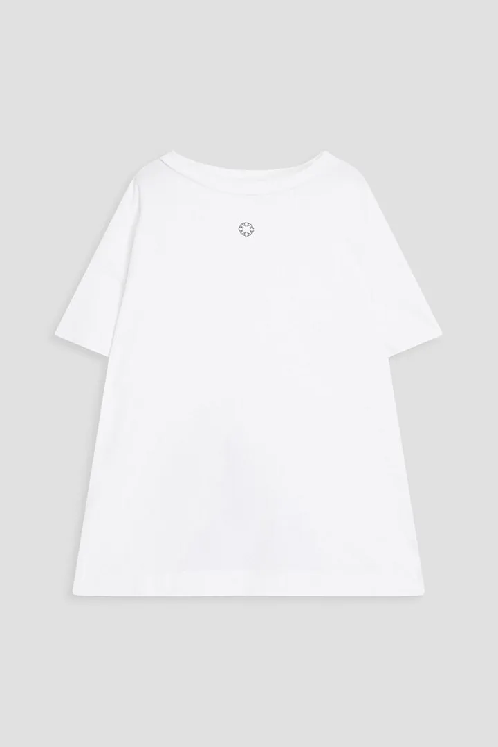 Convertible printed cotton-jersey T-shirt