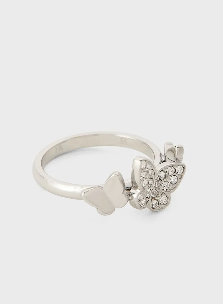 Butterfly Crystals Ring
