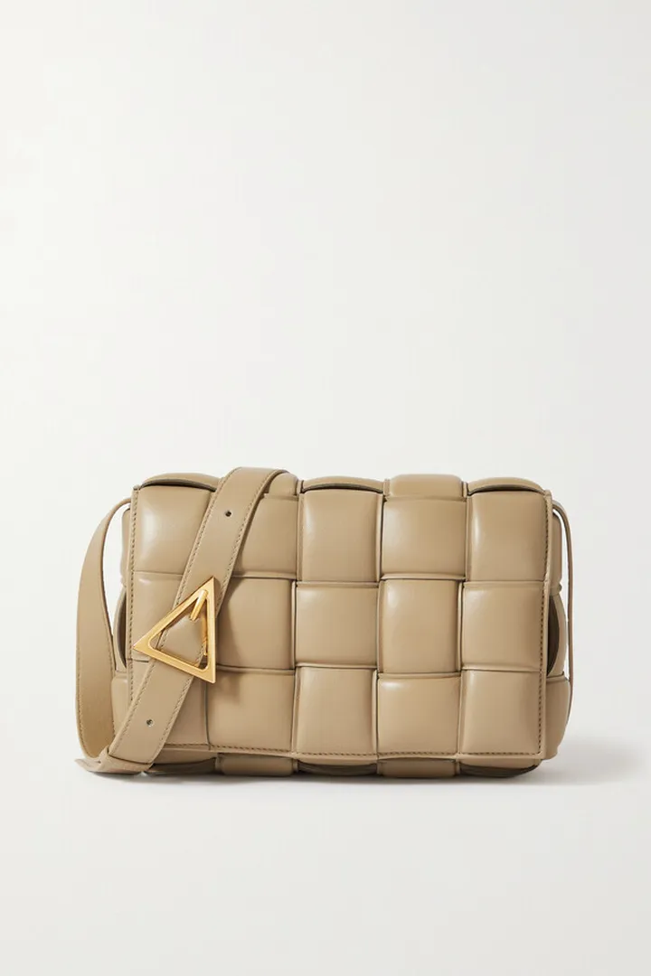 Bottega Veneta - Cassette Intrecciato Leather Shoulder Bag - Brown
