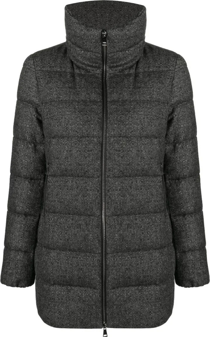 Padded Wool-Blend Down Jacket