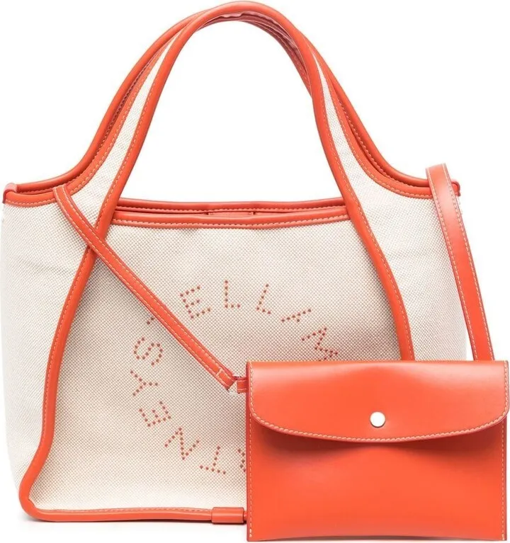 Embroidered-Logo Canvas Tote Bag