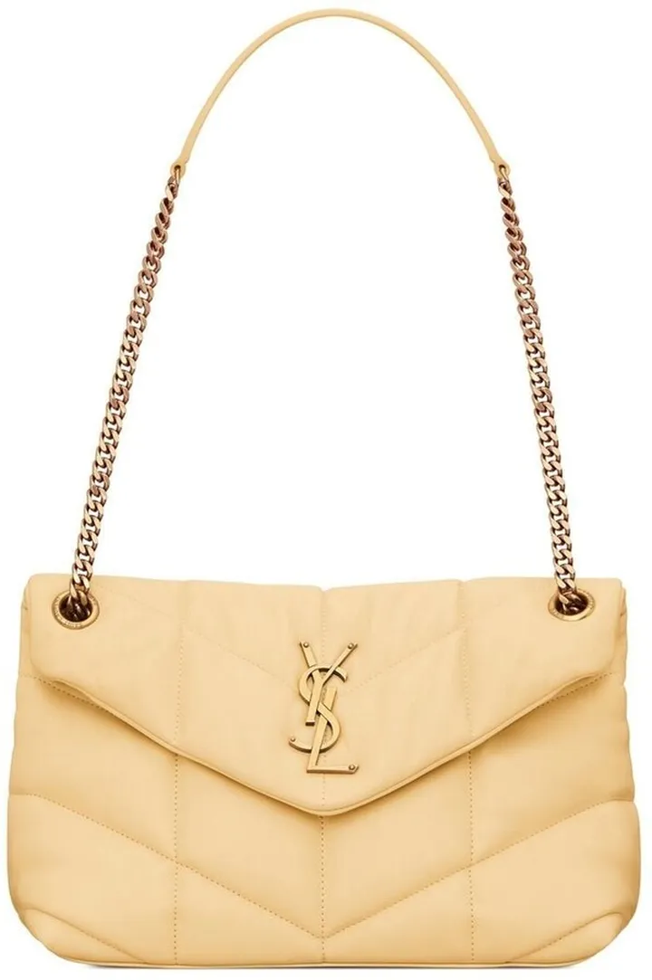 Logo-Letter Puffer Shoulder Bag