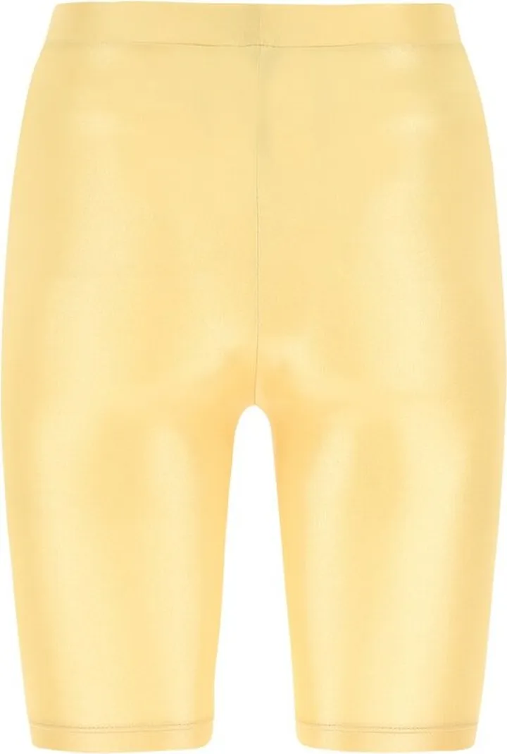 Alessandra Rich Laminated High Waist Cycling Shorts