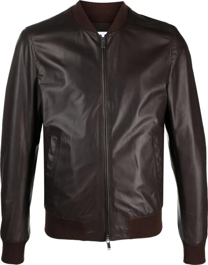 Leather Bomber Jacket