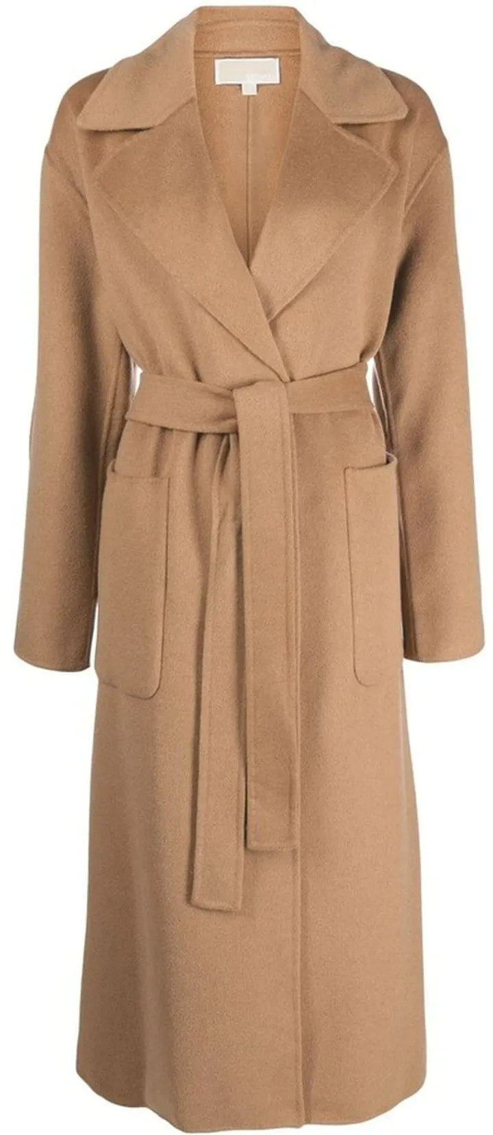 Belted Wool-Blend Coat