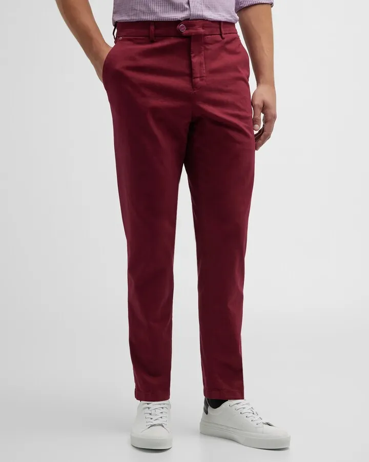 Men's Cotton-Stretch Trousers