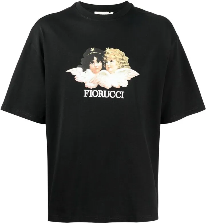 Angels print organic cotton T-shirt