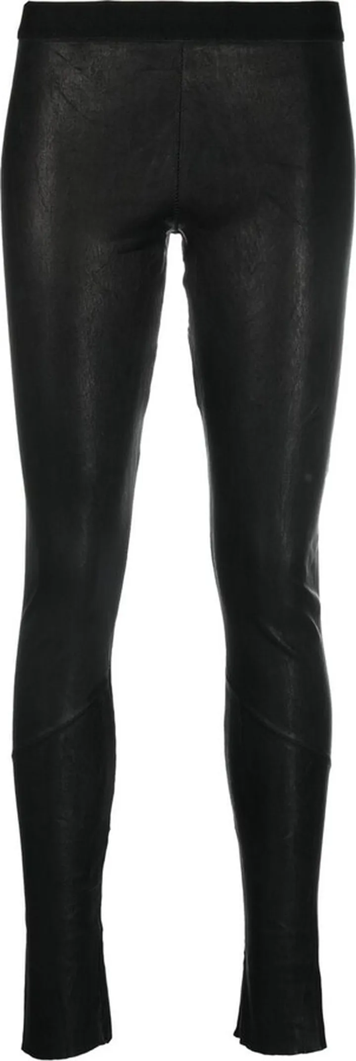 Low-Rise Leather Leggings