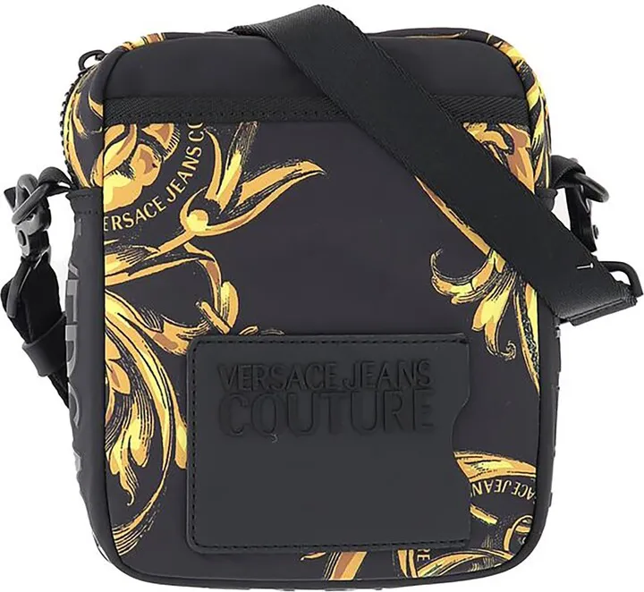 Versace Jeans Couture Fabric Courier Bag With Print Detail