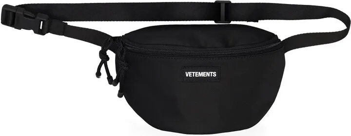 Logo tech canvas belt bag