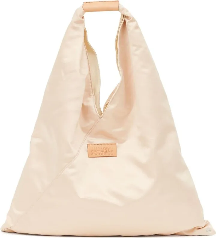 Japanese logo-patch tote bag