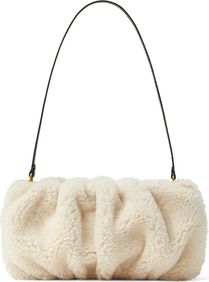 Bean convertible shearling shoulder bag