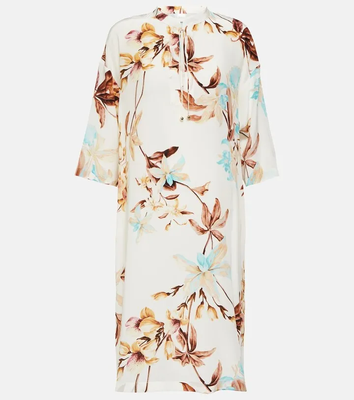 Alpino floral silk minidress