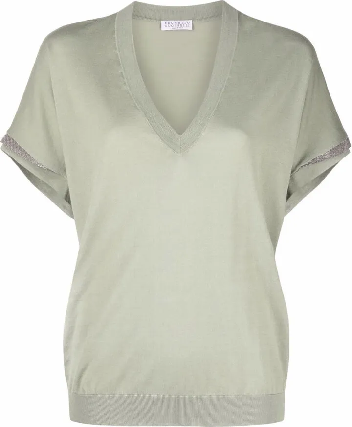 Cotton V Neck Sleeveless Sweater