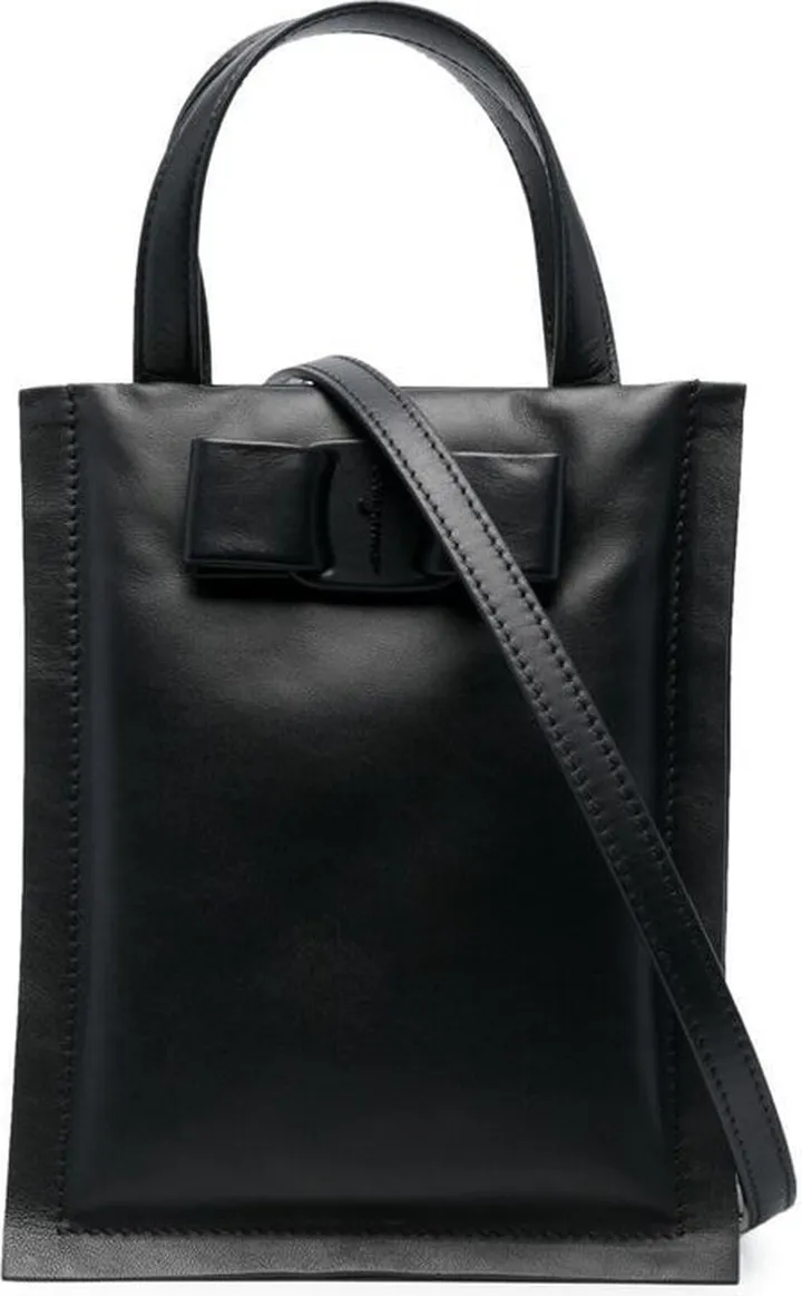 Buckle-Detail Leather Tote Bag