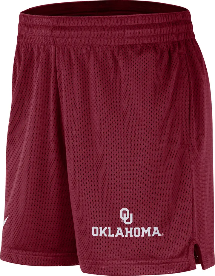 Oklahoma Nike Men's Dri-FIT College Knit Shorts in Red