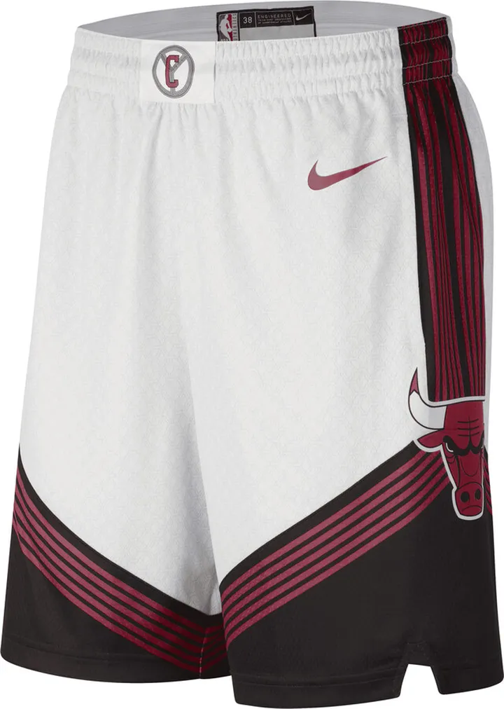 Chicago Bulls City Edition Nike Men's Dri-FIT NBA Swingman Shorts in White