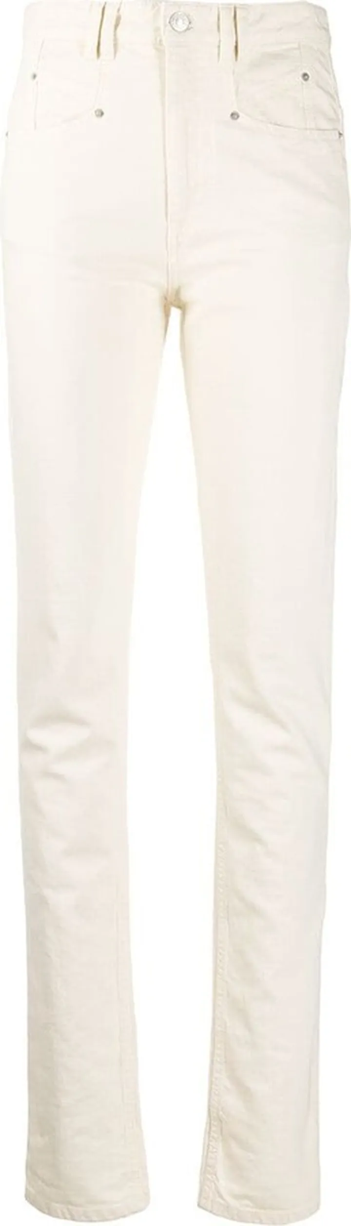 High-Waisted Slim-Fit Jeans