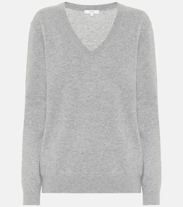 V-neck cashmere sweater