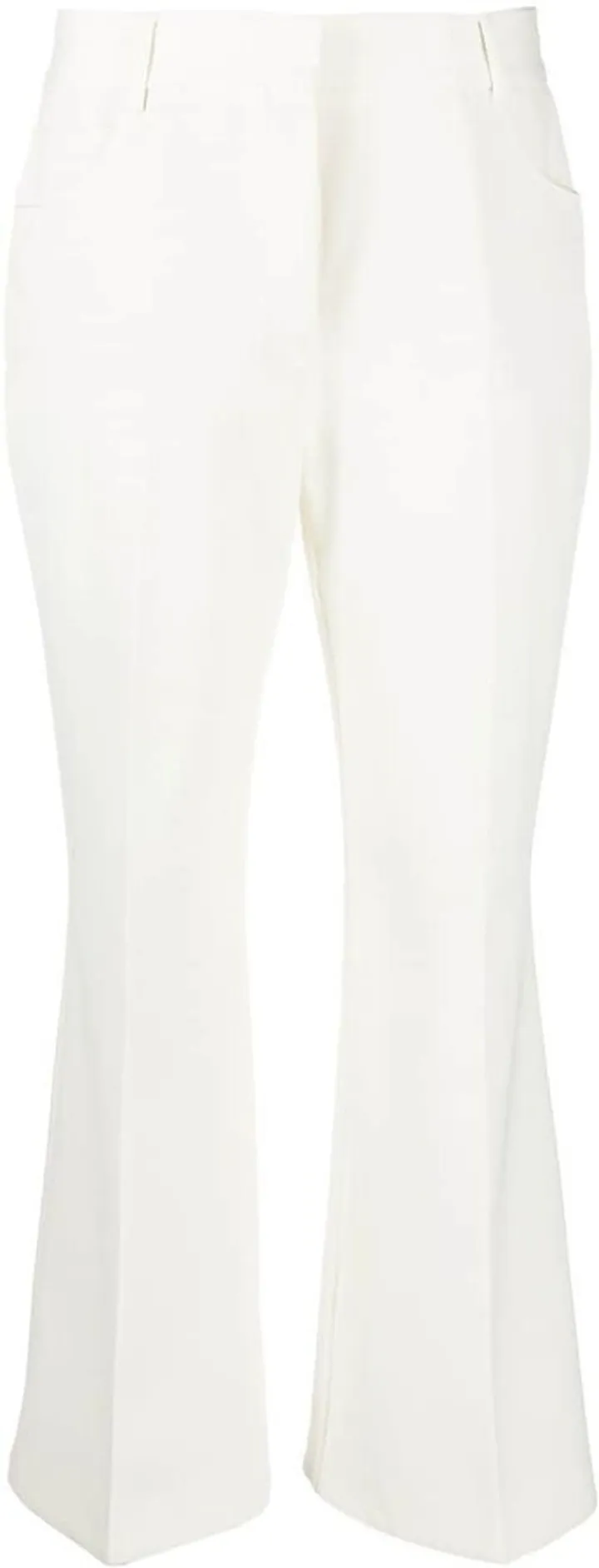 Kick-Flare Cropped Trousers