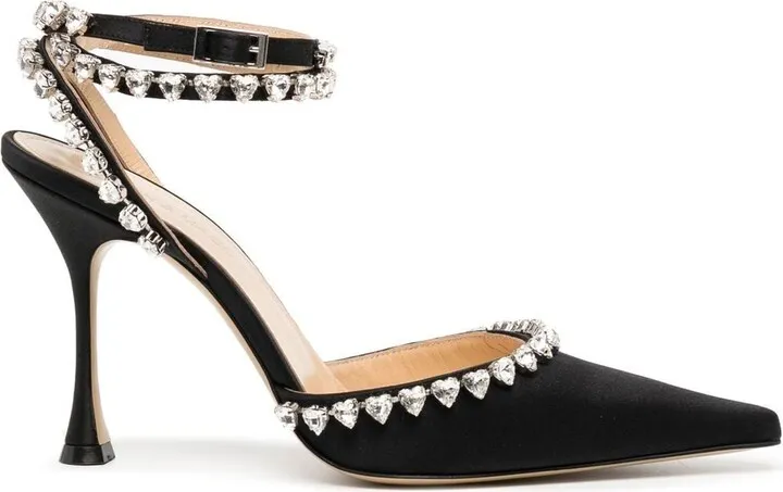 Crystal-Embellished 90mm Pumps