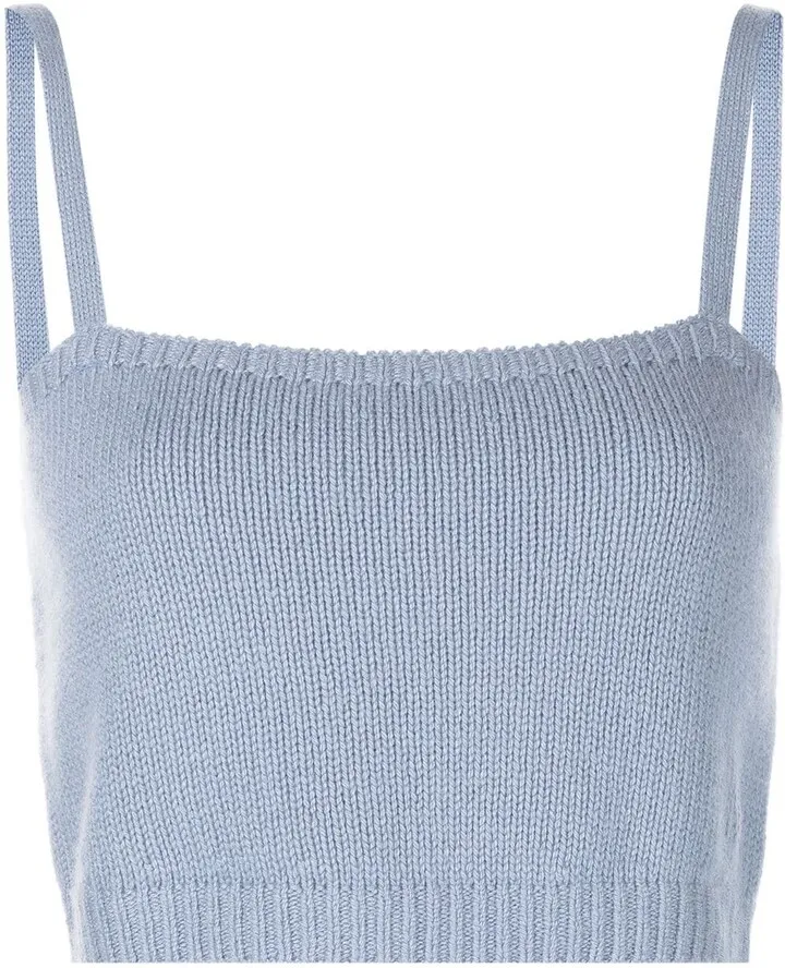 Thin-Strap Cashmere Vest Top