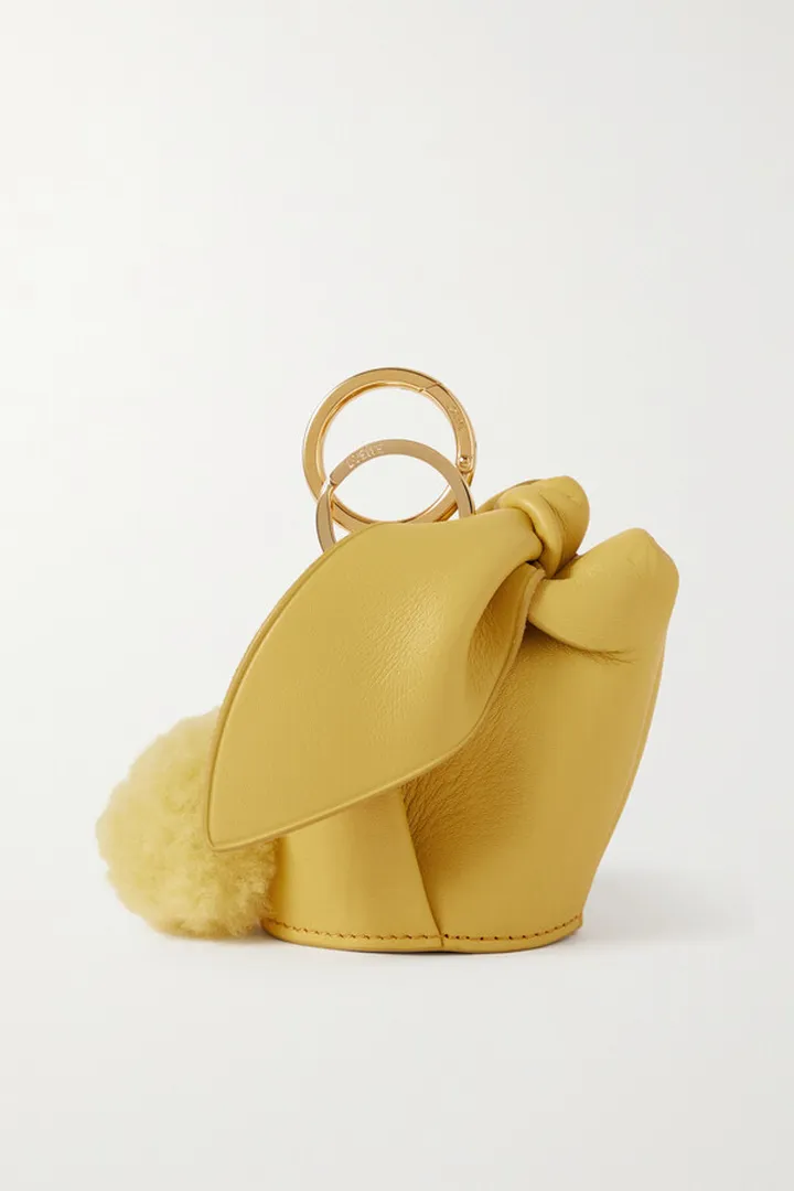 Loewe - Bunny Leather Coin Purse - Yellow
