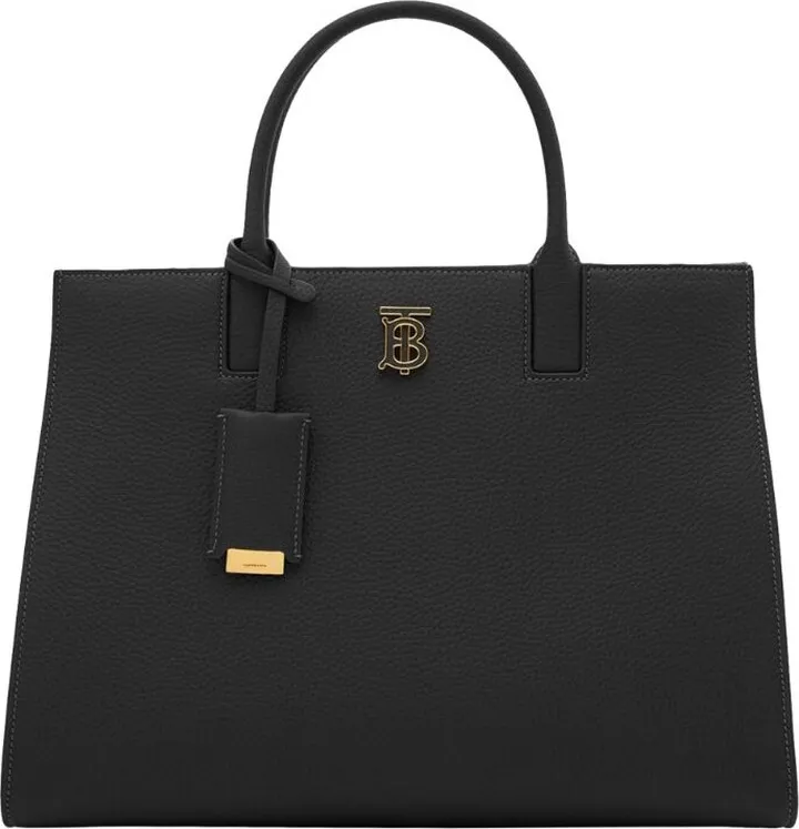 Burberry Small Leather Frances Tote Bag